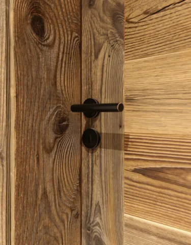 portes entrée reflet noir