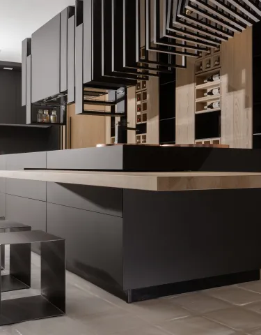 plan de travail element noir